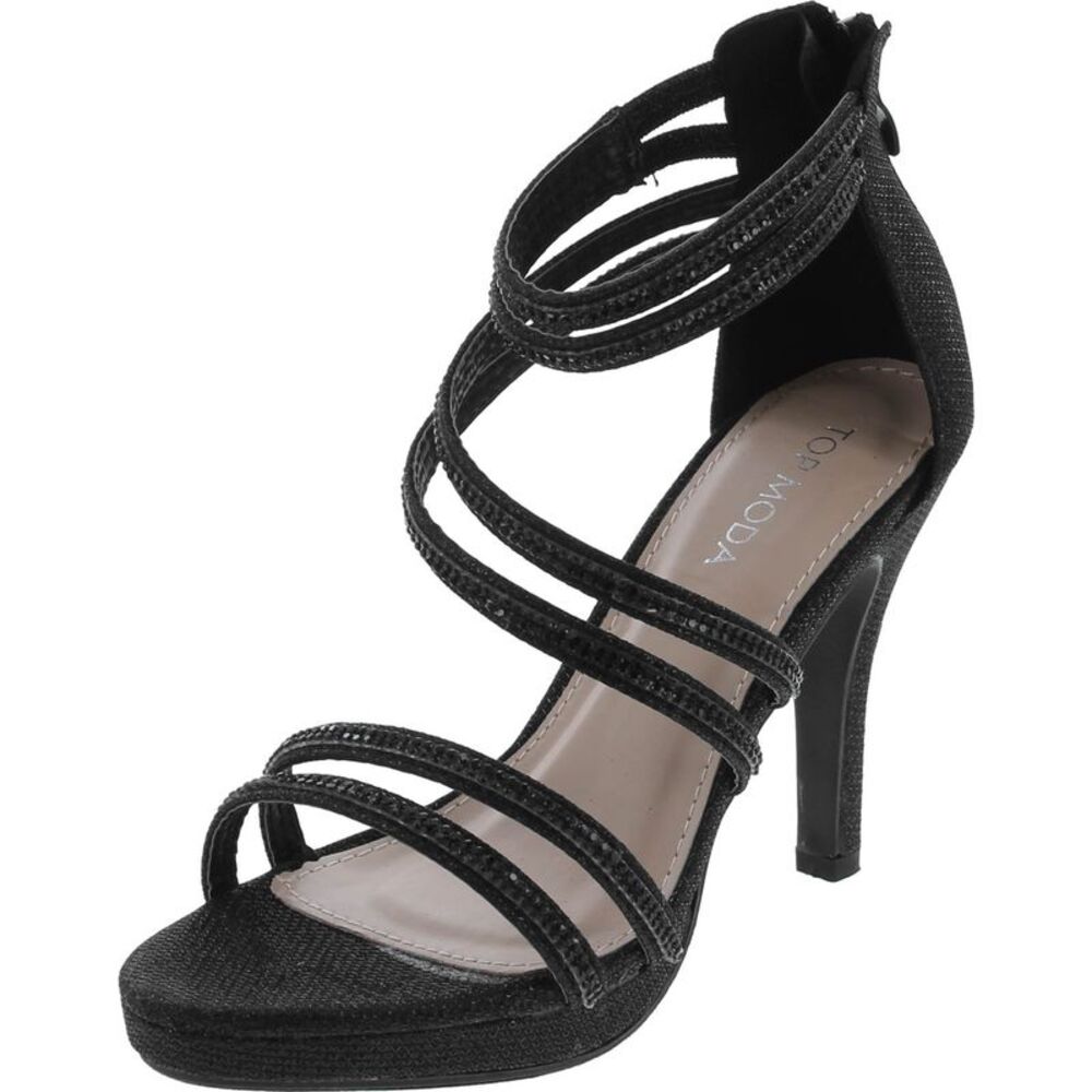 Top Moda Brand Inna-1 Black Womens sandals 10 NEW